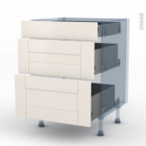 Filipen Ivoire Kit Renovation 18 Meuble Casserolier 3 Tiroirs L60Xh70Xp60
