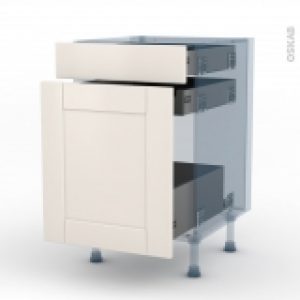 Filipen Ivoire Kit Renovation 18 Meuble Range Epice 3 Tiroirs L50Xh70Xp60