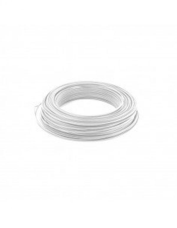 FILS ET CABLES – Fil électrique HO7VU 1.5mm² Blanc en 100m – 000505
