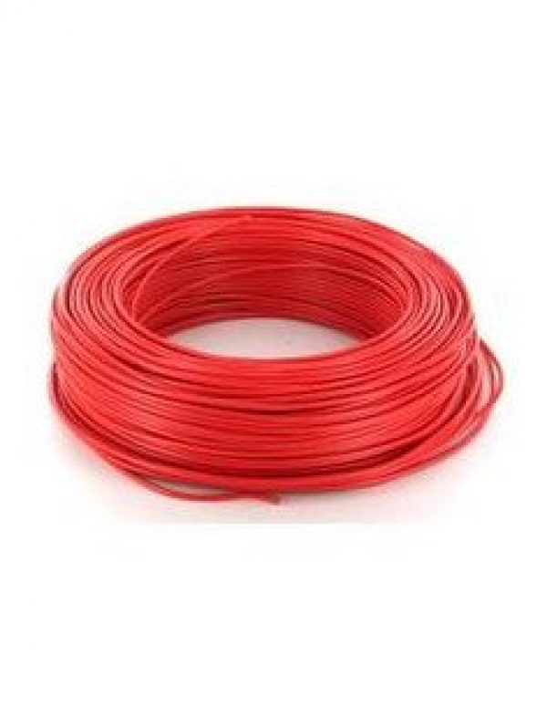 FILS ET CABLES – Fil électrique HO7VU 1.5mm² Rouge en 100m – 000205