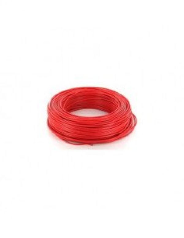 FILS ET CABLES – Fil électrique HO7VU 2.5mm² Rouge en 100m – 001105