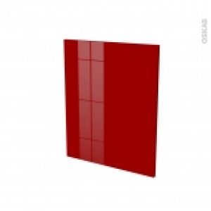 Finition Cuisine Joue N29 Ivia Rouge Avec Sachet De Fixation A Redecouper L58 X H57 X Ep16 Cm
