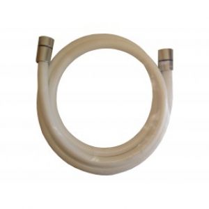 Flexible de douche blanc 150cm anti-torsion
