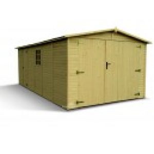 Garage panneaux brut – 3.03 x 5.88 m – Ep 19 mm – 17.40 m²
