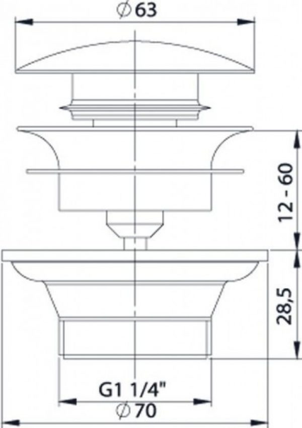 Geberit Drain d&rsquo;évier G1/2×40 mm blanc pour lavabo