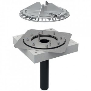 Geberit Entrée d&rsquo;eau de toiture avec bride de montage d56 12l/s Pluvia