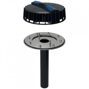 Geberit Entrée d&rsquo;eau de toiture avec bride pour gouttières d56 12l/s Pluvia