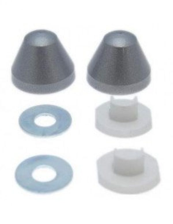 GEBERIT – Jeu de 2 cache boulons gris – 217.713.46.1