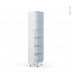 Ginko Blanc Kit Renovation 18 Armoire Etagere N1926 2 Portes L40Xh195Xp60