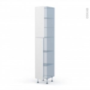 Ginko Blanc Kit Renovation 18 Armoire Etagere N2326 2 Portes L40Xh217Xp60