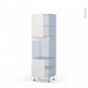 Ginko Blanc Kit Renovation 18 Colonne Four Niche 60 N2116 2 Portes L60Xh195Xp60