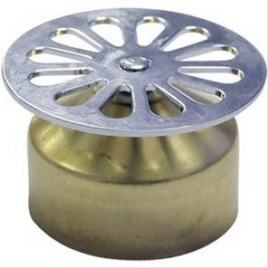 Grille ø 55 à cloche laiton, cloche Ø 43 mn