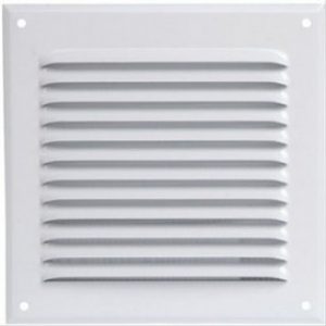 Grille alu laquée carrée 210×210, Avec Moustiquaire