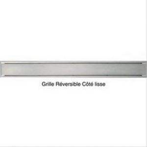 Grille réversible 65cm pour receveur à carreler avec caniveau Nicoll