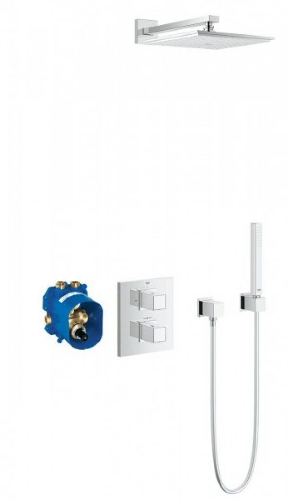 Grohe Grohtherm Cube Set de douche encastré avec mitigeur thermostatique (34506000)