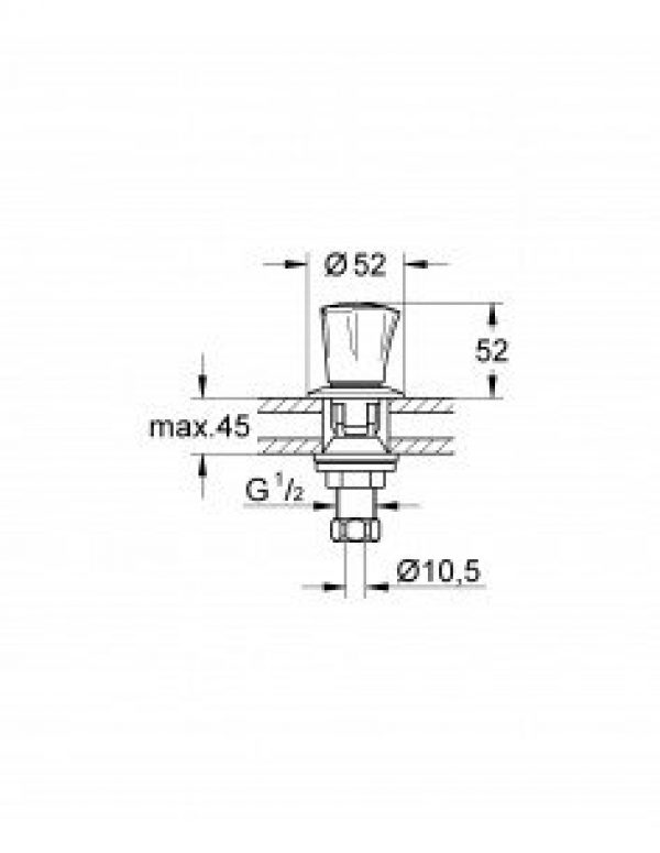 GROHE – Paire de robinets Costa L 1/2&prime; chromé – 18904001