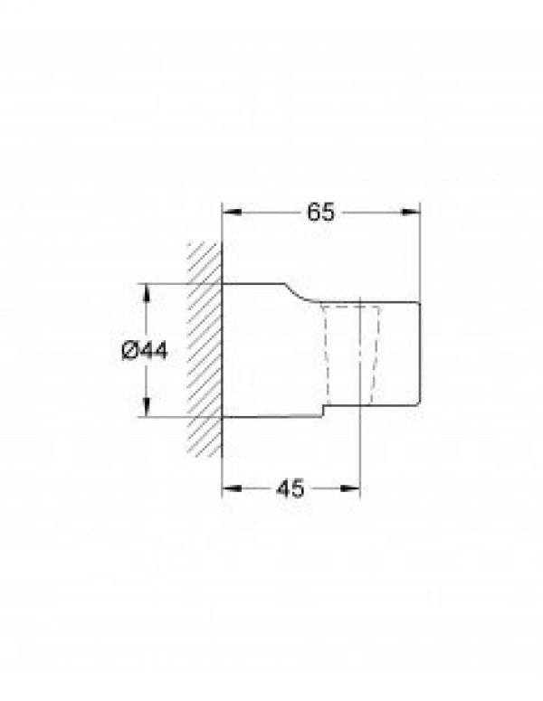 GROHE – Support mural pour douchette chromé Relexa – 28622000