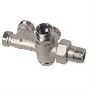 Groupe raccordement au mur bitube 3/4 EK M1/2 pour radiateur 4 entrées