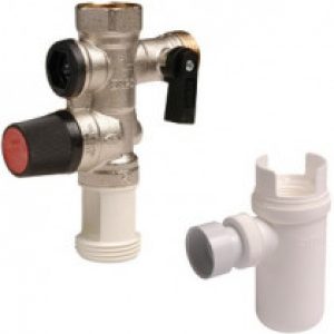 Groupe sécurité avec siphon pour chauffe eau mural