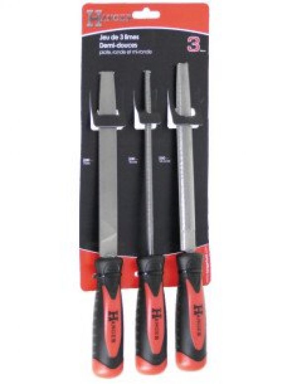 HANGER – Set de 3 limes Professionnel longueur 300 mm – 110390