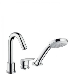 Hansgrohe Logis Set de finition mitigeur 3 trous pour montage sur bord de baignoire (71310000)