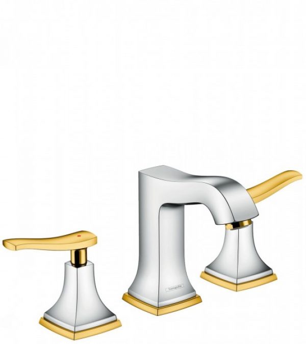 Hansgrohe Metropol Classic 110 Mélangeur de lavabo 3 trous poignées manettes