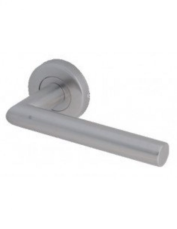 HERACLES – Béquille double sur rosace – bec de canne (inox 1394)