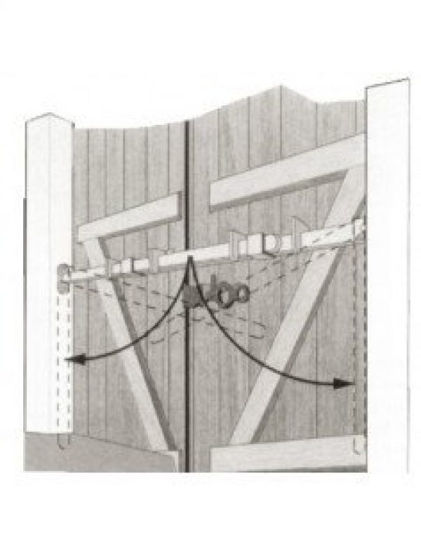 HERCULE – Barre de sécurité 2 articulations 1m60-2m40- 05504