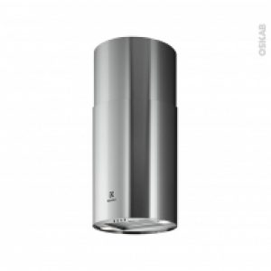 Hotte De Cuisine Aspirante Ilot Decorative Ronde Inox Electrolux Lfi514X