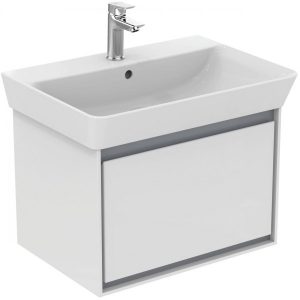 Ideal Standard Connect Air Lavabo Cube 650 mm (avec trou de robinetterie / avec trop plein) (E0297)