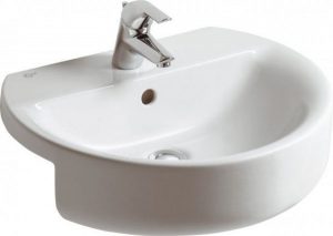 Ideal Standard Vasque à semi-encastrer Connect Blanc Alpin (E7923)