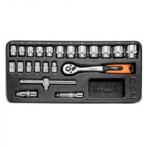 Insert Cliquet Et Douilles 3 8 Neo Tools 84 239 22 Pieces