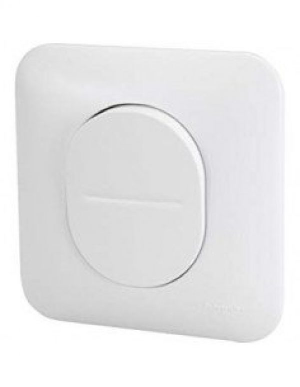 Interrupteur poussoir blanc OVALIS SCHNEIDER S266206