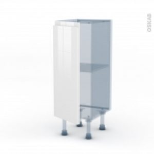 Ipoma Blanc Brillant Kit Renovation 18 Meuble Bas Prof37 1 Porte L30Xh70Xp375