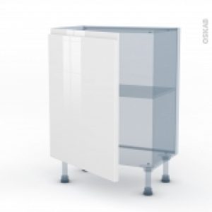 Ipoma Blanc Brillant Kit Renovation 18 Meuble Bas Prof37 1 Porte L60Xh70Xp375