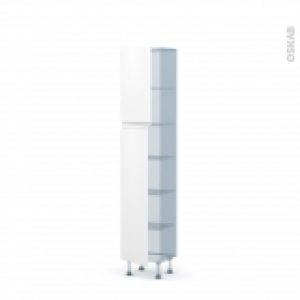 Ipoma Blanc Mat Kit Renovation 18 Armoire Etagere N1926 Prof37 2 Portes L40Xh195Xp375