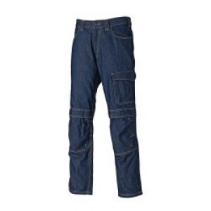 Jean De Travail Dickies Stanmore Poches Genouilleres 100 Coton 310 G M Bleu