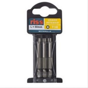 Jeu de 3 embouts de vissage Torx 50mm T30 trempe Dure