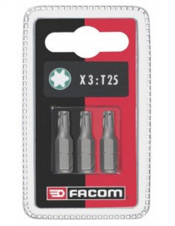 Jeu de 3 embouts standars série 1 Torx T15 FACOM EX115.J3
