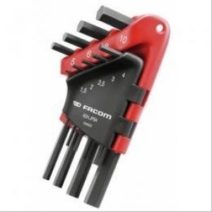 Jeu de 9 clés mâles 6 pans courtes Facom – FACOM