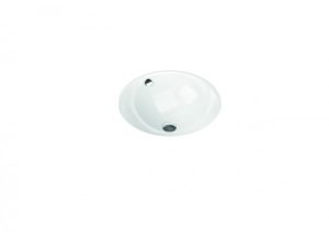 Kaldewei Lavabo à encastrer mod. 3182 avec trop-plein, sans trou de robinetterie Classic (910006003)