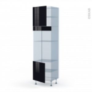 Keria Noir Kit Renovation 18 Colonne Fourmo 3638 N1616 2 Portes L60Xh217Xp60