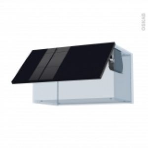 Keria Noir Kit Renovation 18 Meuble Haut Abattant H35 1 Porte L60Xh35Xp375