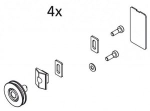 Kermi ATEA Fixations / roulettes (2534042)
