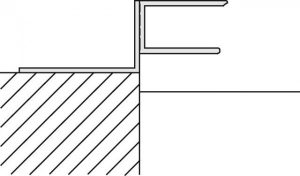 Kermi ATEA Profilé de raccordement mural Gris Brillant