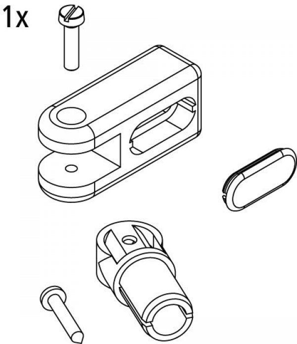 Kermi DIGA Pièces de montage pour stabilisateur (2535024)