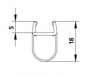 Kermi FILIA / FILIA XP Joint d&rsquo;étanchéité vertical (6031695)