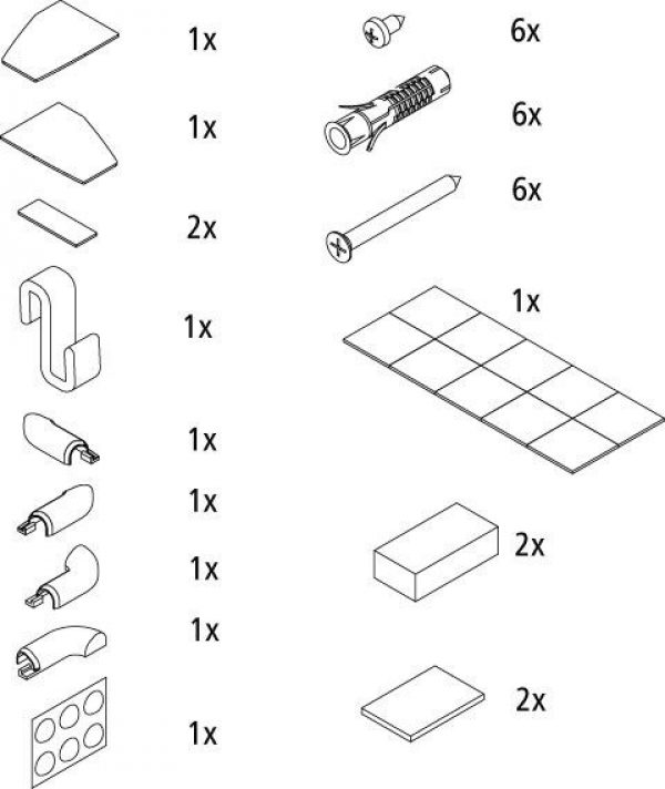 Kermi FILIA / FILIA XP Pièces de montage (2535036)