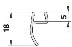 Kermi GIA / GIA XP Joint d&rsquo;étanchéité vertical (2534091)