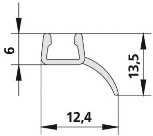 Kermi GIA Joint d&rsquo;étanchéité vertical (2534100)